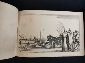 François Collignon : Suite de huit marines, da Stefano Della Bella  - Asta Stampe e Disegni dal XVI al XX secolo - Associazione Nazionale - Case d'Asta italiane