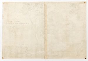 Sébastien Bourdon : Paesaggio con la parabola del Buon Samaritano - Paesaggio con pastore, pecore e cane  - Asta Stampe e Disegni dal XVI al XX secolo - Associazione Nazionale - Case d'Asta italiane