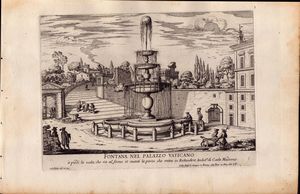 GIOVANNI BATTISTA FALDA - Le fontane di Roma nelle piazze e luoghi publici della citt, con li loro prospetti, come sono al presente