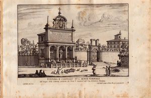 GIOVANNI BATTISTA FALDA : Le fontane di Roma nelle piazze e luoghi publici della citt, con li loro prospetti, come sono al presente  - Asta Stampe e Disegni dal XVI al XX secolo - Associazione Nazionale - Case d'Asta italiane