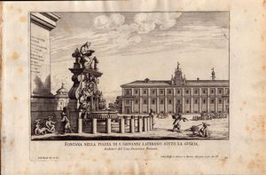 GIOVANNI BATTISTA FALDA : Le fontane di Roma nelle piazze e luoghi publici della citt, con li loro prospetti, come sono al presente  - Asta Stampe e Disegni dal XVI al XX secolo - Associazione Nazionale - Case d'Asta italiane