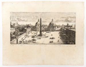 Gaspar  van Wittel - Piazza del Popolo a Roma