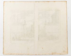 Sussanna Maria Sandrart : Fontana nel castello di Bracciano - Fontana in Piazza Colonna - Fontana all'ingresso di Palazzo Aldobrandini - Fontana dei Principi di Palestrina  - Asta Stampe e Disegni dal XVI al XX secolo - Associazione Nazionale - Case d'Asta italiane