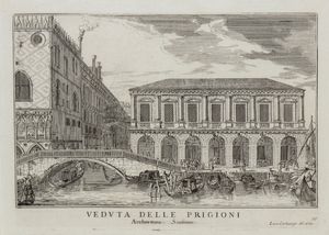 LUCA CARLEVARIJS - Veduta delle Prigioni, Architettura Sansuino