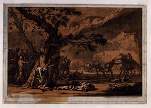 Christian Rugendas : Battaglie, da Georg Philipp Rugendas  - Asta Stampe e Disegni dal XVI al XX secolo - Associazione Nazionale - Case d'Asta italiane