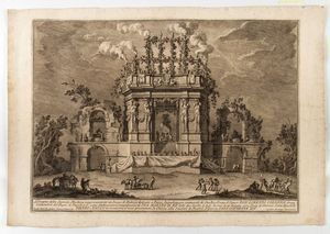 Giuseppe Vasi : Disegni delle macchine  - Asta Stampe e Disegni dal XVI al XX secolo - Associazione Nazionale - Case d'Asta italiane