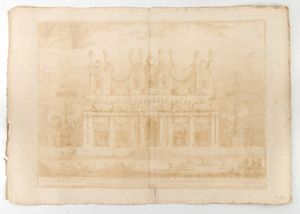 Giuseppe Vasi : Disegni delle macchine  - Asta Stampe e Disegni dal XVI al XX secolo - Associazione Nazionale - Case d'Asta italiane