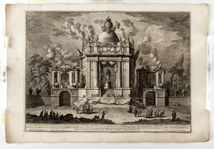 Giuseppe Vasi : Disegni delle macchine  - Asta Stampe e Disegni dal XVI al XX secolo - Associazione Nazionale - Case d'Asta italiane