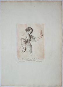 James Nevay - Giovanne donna con un fiore, da Guercino
