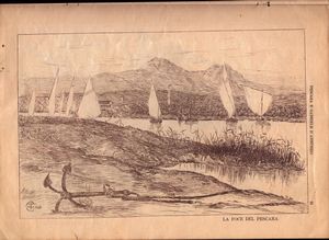 BASILIO CASCELLA (Pescara, 1860 - Roma, 1950) : Pescara e Gabriele d'Annunzio  - Asta Stampe e Disegni dal XVI al XX secolo - Associazione Nazionale - Case d'Asta italiane