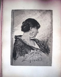 Francesco Paolo Michetti : Teste e busti di donne in costume e di contadini abruzzesi  - Asta Stampe e Disegni dal XVI al XX secolo - Associazione Nazionale - Case d'Asta italiane