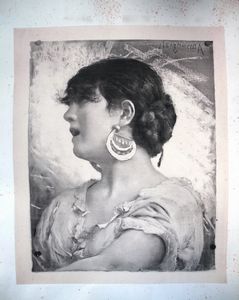 Francesco Paolo Michetti : Teste e busti di donne in costume e di contadini abruzzesi  - Asta Stampe e Disegni dal XVI al XX secolo - Associazione Nazionale - Case d'Asta italiane