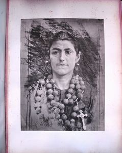 Francesco Paolo Michetti : Teste e busti di donne in costume e di contadini abruzzesi  - Asta Stampe e Disegni dal XVI al XX secolo - Associazione Nazionale - Case d'Asta italiane