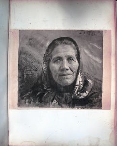 Francesco Paolo Michetti : Teste e busti di donne in costume e di contadini abruzzesi  - Asta Stampe e Disegni dal XVI al XX secolo - Associazione Nazionale - Case d'Asta italiane