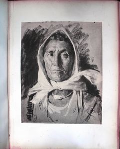 Francesco Paolo Michetti : Teste e busti di donne in costume e di contadini abruzzesi  - Asta Stampe e Disegni dal XVI al XX secolo - Associazione Nazionale - Case d'Asta italiane