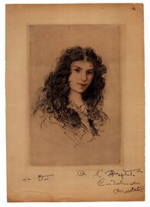 HENRI BOUTET - Ritratto femminile