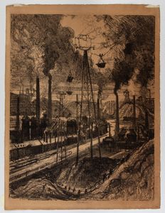 Joseph Pennell - The Travellers, Charleroi