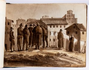 Album di disegni: Roma e dintorni  - Asta Stampe e Disegni dal XVI al XX secolo - Associazione Nazionale - Case d'Asta italiane