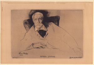 Edgar Chahine - Ritratto di Alfred Stevens