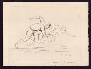 André Dunoyer de Segonzac - Corsa dei 100 metri piani