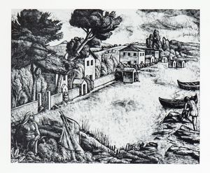 DIEGO PETTINELLI - Scrocio con case e le barche