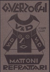 FORTUNATO DEPERO - G. VERZOCHI  MATTONI REFRATTARI