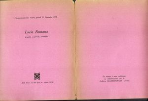 LUCIO FONTANA : Ambiente spaziale, 1952  - Asta Stampe e Disegni dal XVI al XX secolo - Associazione Nazionale - Case d'Asta italiane