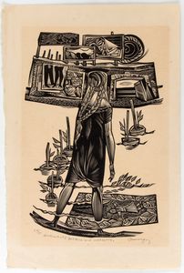 TRANQUILLO MARANGONI - Bambola alle giarrette