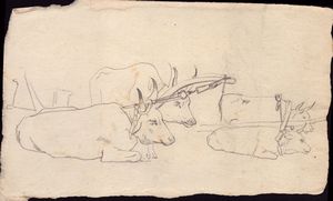 Serie di otto schizzi con soggetti varii  - Asta Stampe e Disegni dal XVI al XX secolo - Associazione Nazionale - Case d'Asta italiane