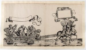 Hans Burgkmair il Vecchio - Musica di liuto e di viola, da Trionfo dell'imperatore Massimiliano I