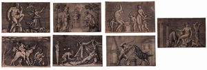 Marco Dente detto Marco da Ravenna - Antichi bassirilievi