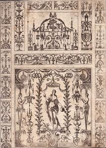 Jacques Androuet Du Cerceau : Grottesche  - Asta Stampe e Disegni dal XVI al XX secolo - Associazione Nazionale - Case d'Asta italiane