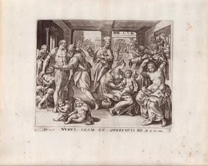 Maarten de Vos : Le opere di misericordia  - Asta Stampe e Disegni dal XVI al XX secolo - Associazione Nazionale - Case d'Asta italiane