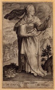 Nicolas de Bruyn : Virginia - Veturia - Lucretia  - Asta Stampe e Disegni dal XVI al XX secolo - Associazione Nazionale - Case d'Asta italiane