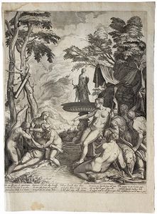 Matthias Greuter - Diana e Callisto, da Tiziano