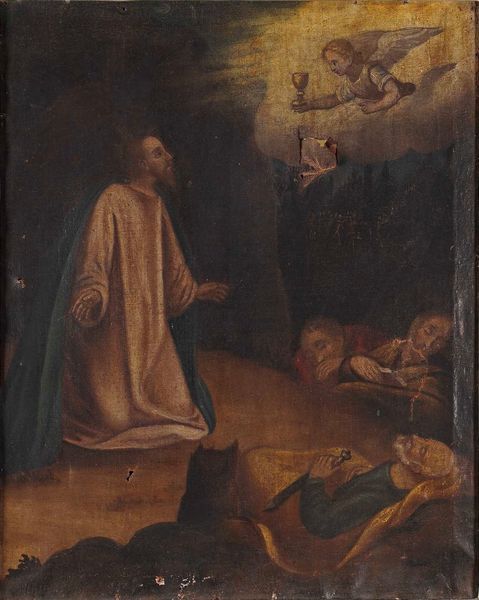 Luca Cambiaso : Orazione nellorto  - Asta Dipinti Antichi - Associazione Nazionale - Case d'Asta italiane