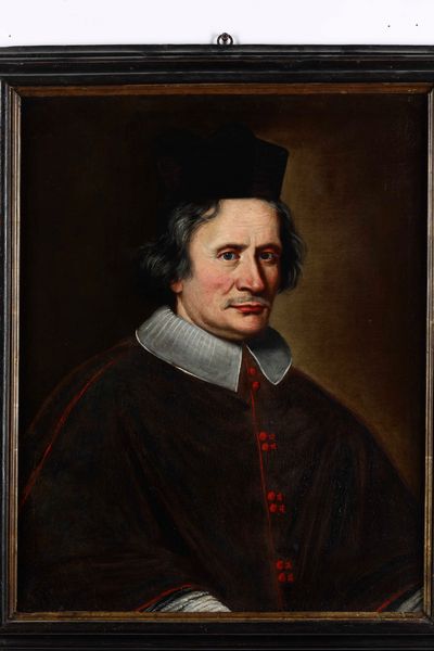 Giovanni Maria Morandi : Ritratto di Giovanni Lucido Cattaneo vescovo di Mantova  - Asta Dipinti Antichi - Associazione Nazionale - Case d'Asta italiane