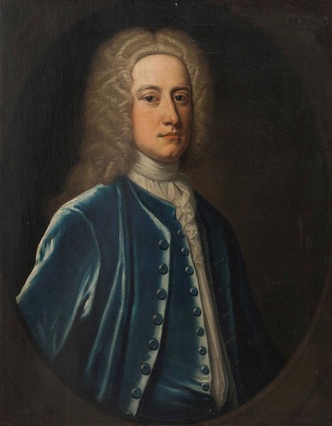 Thomas Gibson : Ritratto di giovane gentiluomo con giubba azzurra  - Asta Dipinti Antichi - Associazione Nazionale - Case d'Asta italiane