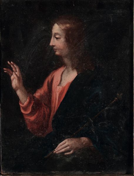 Scuola emiliana del XVII secolo Cristo benedicente  - Asta Dipinti Antichi - Associazione Nazionale - Case d'Asta italiane