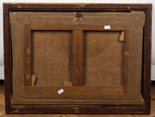 Scuola del XVII secolo Paesaggio con architetture e figure  - Asta Dipinti Antichi - Associazione Nazionale - Case d'Asta italiane