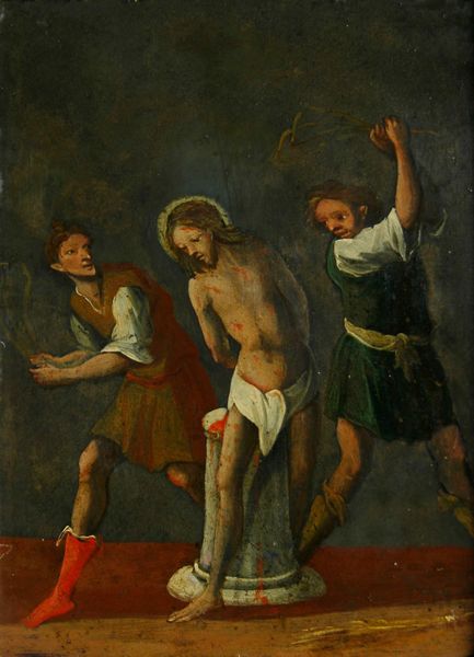 Scuola del XVII secolo Flagellazione di Cristo  - Asta Dipinti Antichi - Associazione Nazionale - Case d'Asta italiane