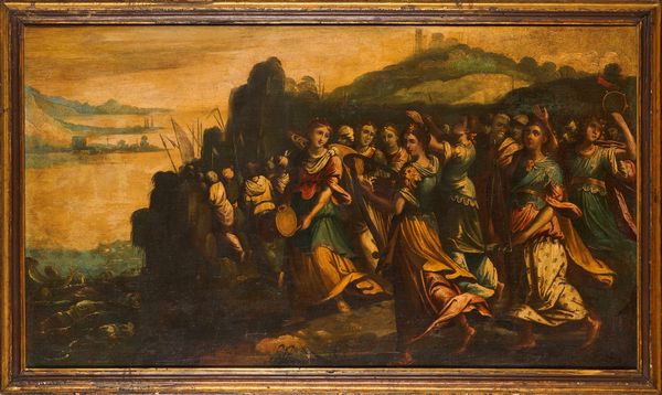 Scuola italiana del XVII secolo Il passaggio del Mar Rosso  - Asta Dipinti Antichi - Associazione Nazionale - Case d'Asta italiane