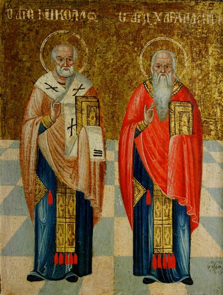 Scuola del XIX secolo Due santi  - Asta Dipinti Antichi - Associazione Nazionale - Case d'Asta italiane