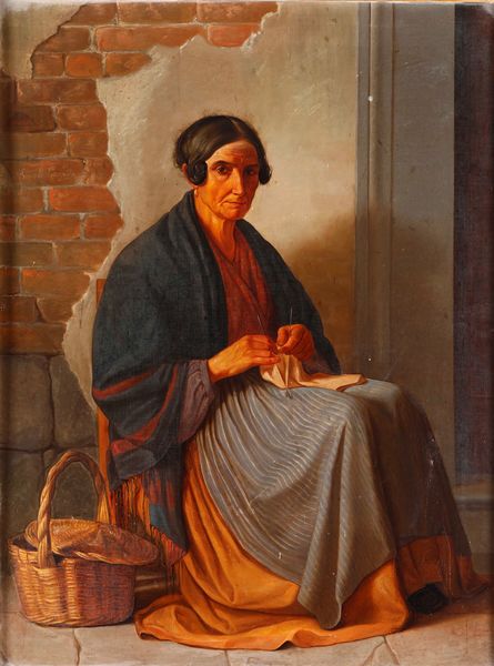 Scuola del XIX secolo Ritratto di popolana  - Asta Dipinti Antichi - Associazione Nazionale - Case d'Asta italiane