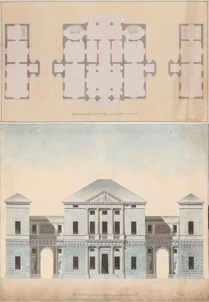 Scuola del XIX secolo Studi architettonici  - Asta Dipinti Antichi - Associazione Nazionale - Case d'Asta italiane