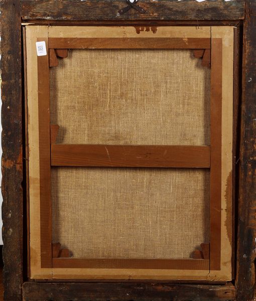 Scuola del XVIII secolo Ritratto di poeta laureato  - Asta Dipinti Antichi - Associazione Nazionale - Case d'Asta italiane