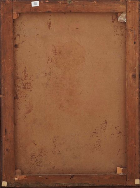 Scuola veneta del XVIII secolo Ritratto di gentildonna con orologio e ventaglio  - Asta Dipinti Antichi - Associazione Nazionale - Case d'Asta italiane