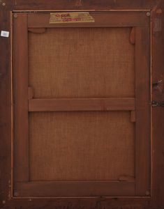 Scuola del XVIII secolo Paesaggio fluviale con figure  - Asta Dipinti Antichi - Associazione Nazionale - Case d'Asta italiane