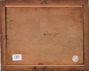 Francesco Antoniani : Veduta costiera con imbarcazioni e architetture  - Asta Dipinti Antichi - Associazione Nazionale - Case d'Asta italiane