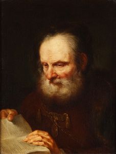 Scuola veneta del XVIII secolo Ritratto di anziano e ritratto di giovane con fiasco  - Asta Dipinti Antichi - Associazione Nazionale - Case d'Asta italiane